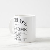 世界の最も素晴らしい叔母さん コーヒーマグカップ (正面左)