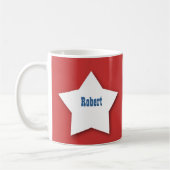 世界の最も素晴らしい夫および父B077 コーヒーマグカップ (左)