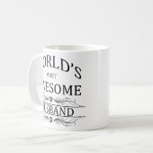 世界の最も素晴らしい夫 コーヒーマグカップ (正面左)