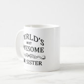 世界の最も素晴らしい姉 コーヒーマグカップ (正面左)