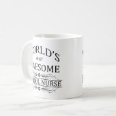 世界の最も素晴らしい学校のナース コーヒーマグカップ (正面左)