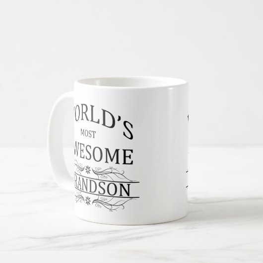 世界の最も素晴らしい孫 コーヒーマグカップ (正面左)