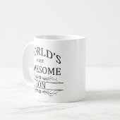 世界の最も素晴らしい息子 コーヒーマグカップ (正面左)