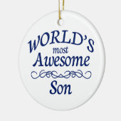 世界の最も素晴らしい息子 セラミックオーナメント (左)