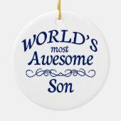 世界の最も素晴らしい息子 セラミックオーナメント (裏面)