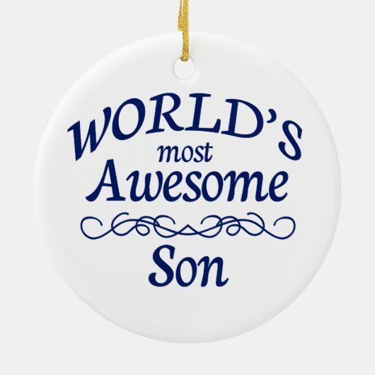 世界の最も素晴らしい息子 セラミックオーナメント (裏面)