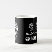 世界の最も素晴らしい教父のシマウマのスカルV16 コーヒーマグカップ (中央)