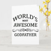 世界の最も素晴らしい教父 カード (黄色い花)