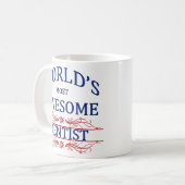 世界の最も素晴らしい歯科医 コーヒーマグカップ (正面左)