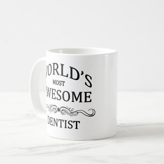 世界の最も素晴らしい歯科医 コーヒーマグカップ (正面左)