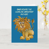 世界の最も素晴らしい父の日カード カード (黄色い花)