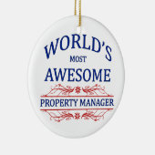 世界の最も素晴らしい特性マネージャー セラミックオーナメント (右)
