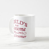 世界の最も素晴らしい犬のトリマー コーヒーマグカップ (正面左)