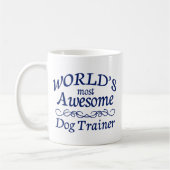 世界の最も素晴らしい犬の調教師 コーヒーマグカップ (左)