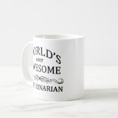 世界の最も素晴らしい獣医 コーヒーマグカップ (正面左)