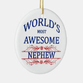 世界の最も素晴らしい甥 セラミックオーナメント (右)