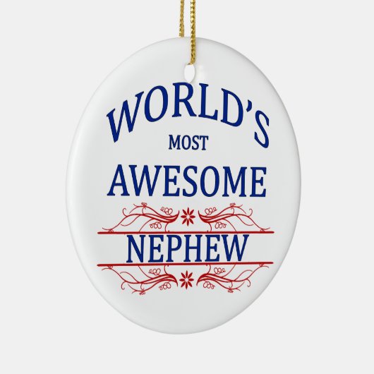世界の最も素晴らしい甥 セラミックオーナメント (右)