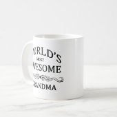 世界の最も素晴らしい祖母 コーヒーマグカップ (正面左)