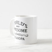 世界の最も素晴らしい祖父 コーヒーマグカップ (正面左)