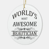 世界の最も素晴らしい美容師 セラミックオーナメント (左)