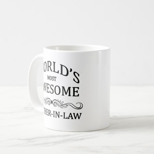 世界の最も素晴らしい義父 コーヒーマグカップ (正面左)