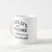 世界の最も素晴らしい義理の兄弟 コーヒーマグカップ (正面左)
