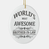 世界の最も素晴らしい義理の兄弟 セラミックオーナメント (右)