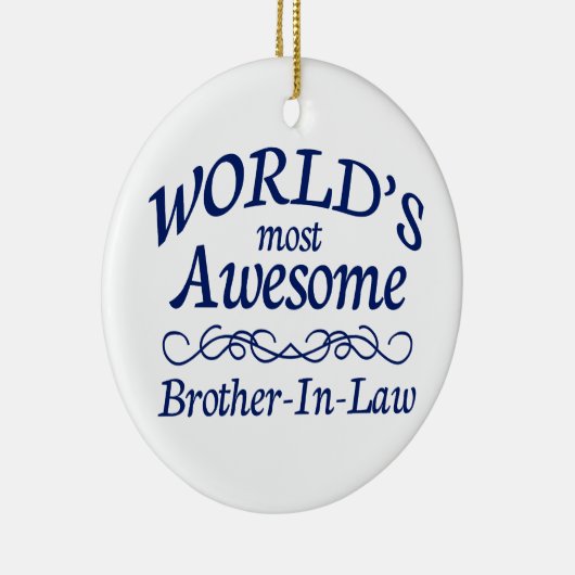世界の最も素晴らしい義理の兄弟 セラミックオーナメント (右)