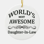世界の最も素晴らしい義理の娘 セラミックオーナメント (正面)