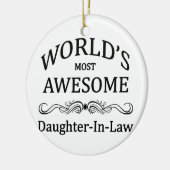 世界の最も素晴らしい義理の娘 セラミックオーナメント (左)
