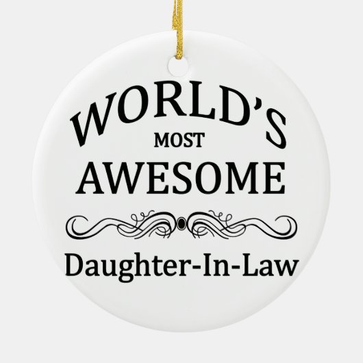 世界の最も素晴らしい義理の娘 セラミックオーナメント (裏面)