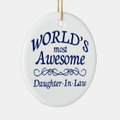 世界の最も素晴らしい義理の娘 セラミックオーナメント (右)