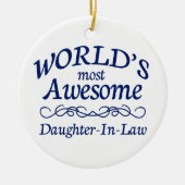 世界の最も素晴らしい義理の娘 セラミックオーナメント (正面)