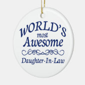 世界の最も素晴らしい義理の娘 セラミックオーナメント (左)