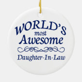 世界の最も素晴らしい義理の娘 セラミックオーナメント (裏面)