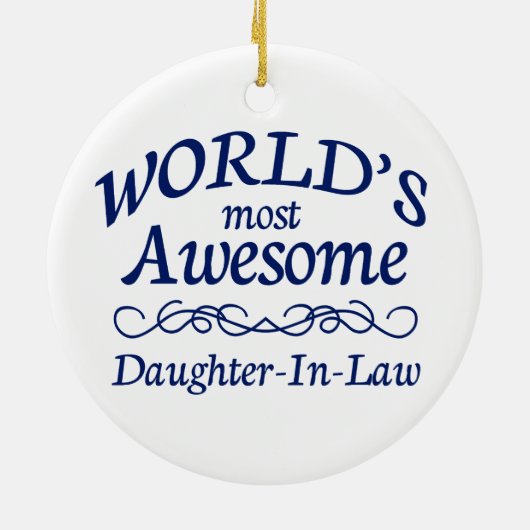 世界の最も素晴らしい義理の娘 セラミックオーナメント (裏面)
