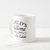 世界の最も素晴らしい義理の息子 コーヒーマグカップ (正面左)