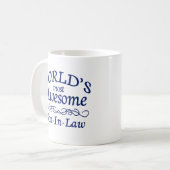 世界の最も素晴らしい義理の息子 コーヒーマグカップ (正面左)