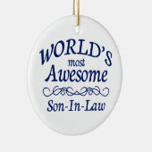 世界の最も素晴らしい義理の息子 セラミックオーナメント (右)