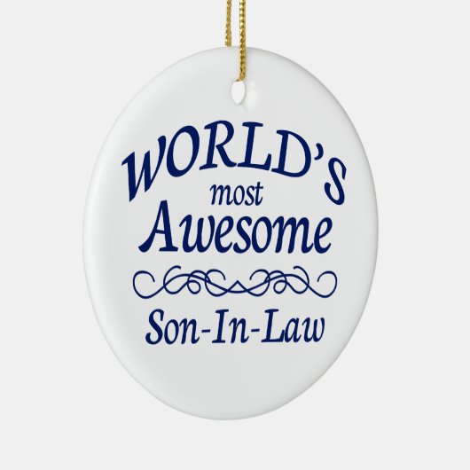 世界の最も素晴らしい義理の息子 セラミックオーナメント (右)