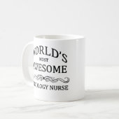 世界の最も素晴らしい腫瘍学のナース コーヒーマグカップ (正面左)