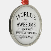 世界の最も素晴らしい補助校長 メタルオーナメント (右)