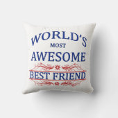世界の最も素晴らしい親友 クッション (裏面)