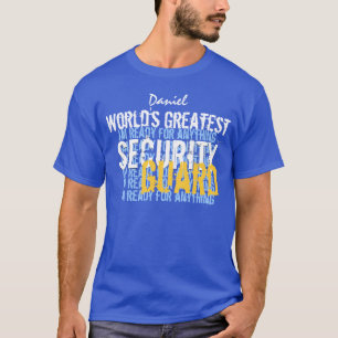 世界の最も素晴らしい警備員のカスタムA006 Tシャツ