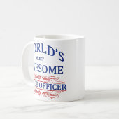 世界の最も素晴らしい警官 コーヒーマグカップ (正面左)