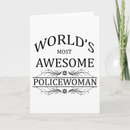 世界の最も素晴らしい警察の女性 カード