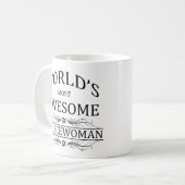 世界の最も素晴らしい警察の女性 コーヒーマグカップ (正面左)