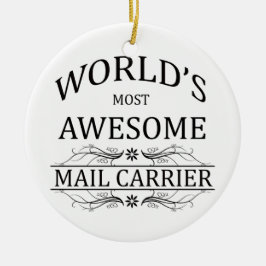 世界の最も素晴らしい郵便配達員 セラミックオーナメント