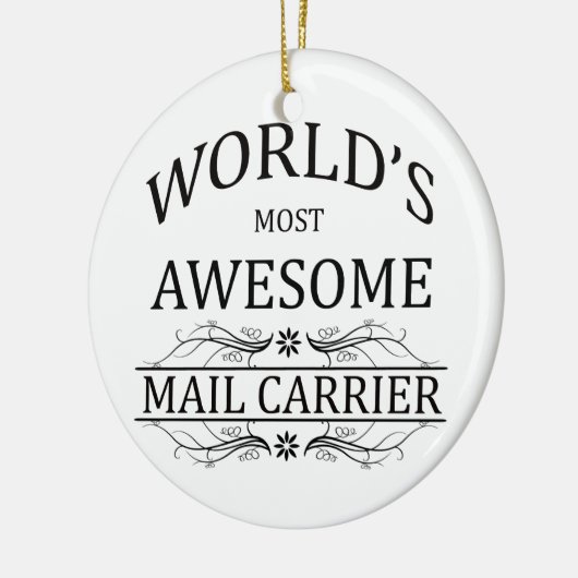 世界の最も素晴らしい郵便配達員 セラミックオーナメント (左)