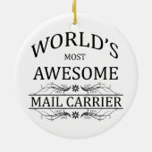 世界の最も素晴らしい郵便配達員 セラミックオーナメント (裏面)